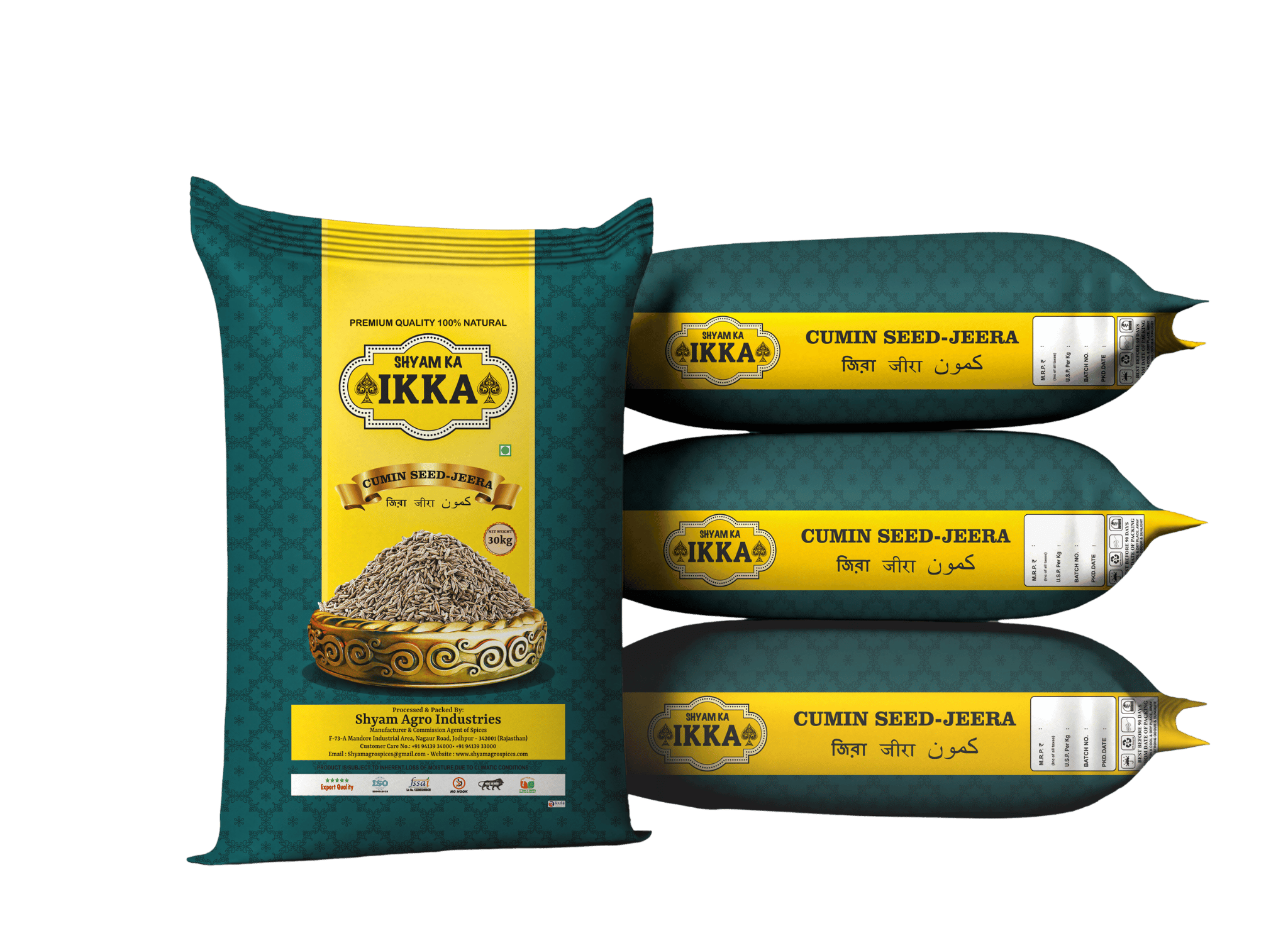 Shyam Ka IKKA 30 KG Cumin Seeds Bag